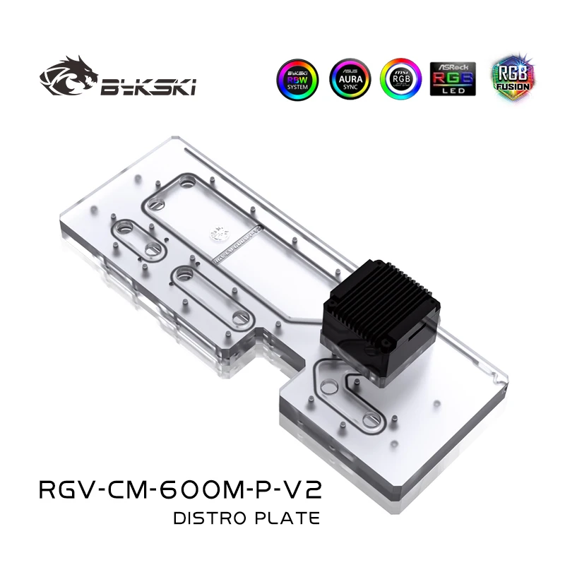 BYKSKI อะคริลิคถังใช้สําหรับ M - Distro Plate Ddc Pump Combo บทวิจารณ์และราคา